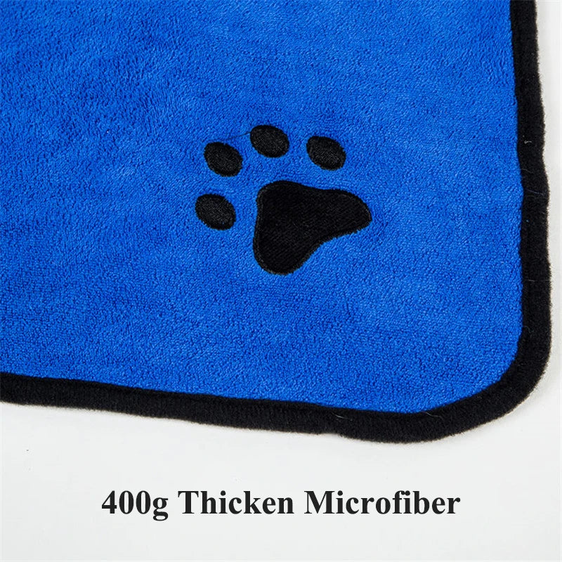 Albornoz Absorbente Para Perro — Microfibra 400 G, Seca En 2 Minutos, Sin Sacudidas Ni Charcos