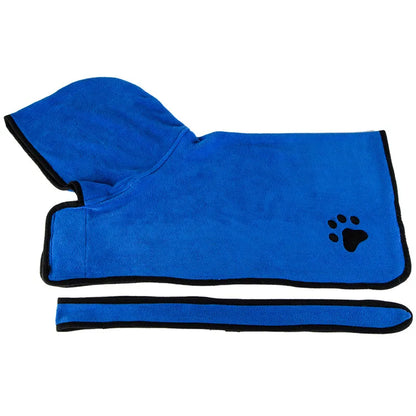 Albornoz Absorbente Para Perro — Microfibra 400 G, Seca En 2 Minutos, Sin Sacudidas Ni Charcos